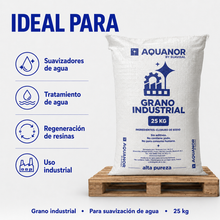 Cargar imagen en el visor de la galería, AQUANOR Sal Industrial en Grano 25 kg para Suavizador de Agua