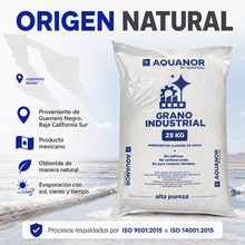 Cargar imagen en el visor de la galería, AQUANOR Sal Industrial en Grano 25 kg para Suavizador de Agua