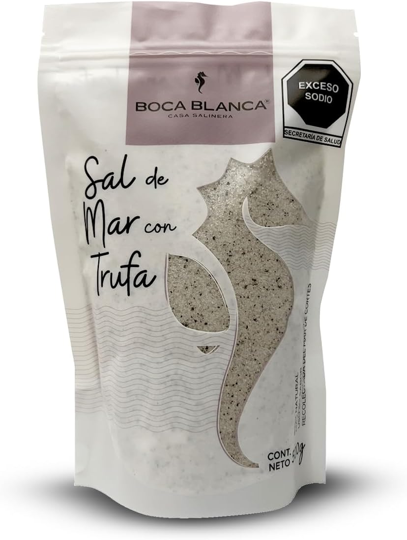 Sal de Mar con Trufa - Sal de Mar Premium - 100% Natural del Mar de Cortés