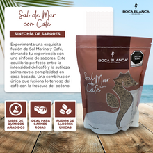 Cargar imagen en el visor de la galería, Sal de Mar con Café - Sal de Mar Premium - 100% Natural del Mar de Cortés
