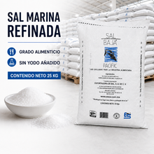 Cargar imagen en el visor de la galería, Baja Pacific Sal Refinada 25 kg para Industria Alimentaria
