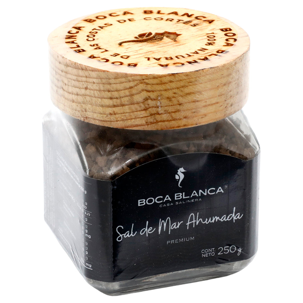 Sal de Mar Ahumada Premium - Frasco 250 g | BOCA BLANCA